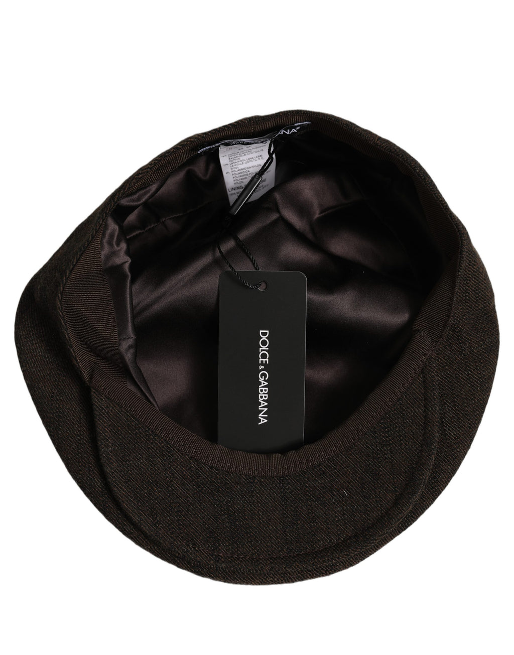 Dolce & Gabbana Men Brown Cotton Flat Cloth Newsboy Cap Hat Dolce & Gabbana