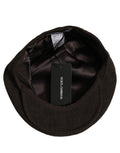 Dolce & Gabbana Men Brown Cotton Flat Cloth Newsboy Cap Hat Dolce & Gabbana