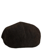 Dolce & Gabbana Men Brown Cotton Flat Cloth Newsboy Cap Hat Dolce & Gabbana