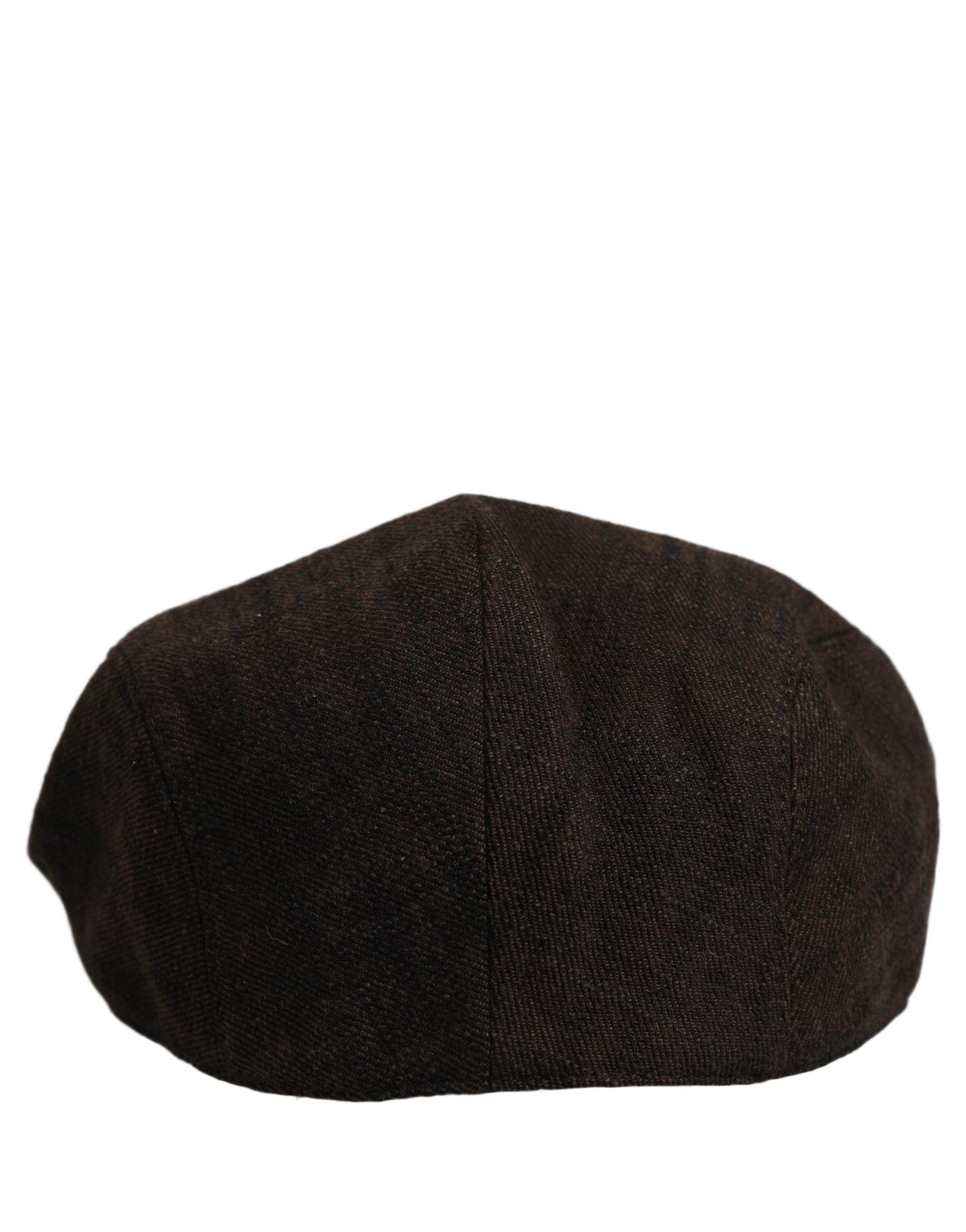 Dolce & Gabbana Men Brown Cotton Flat Cloth Newsboy Cap Hat Dolce & Gabbana