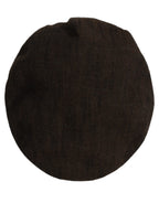 Dolce & Gabbana Men Brown Cotton Flat Cloth Newsboy Cap Hat Dolce & Gabbana