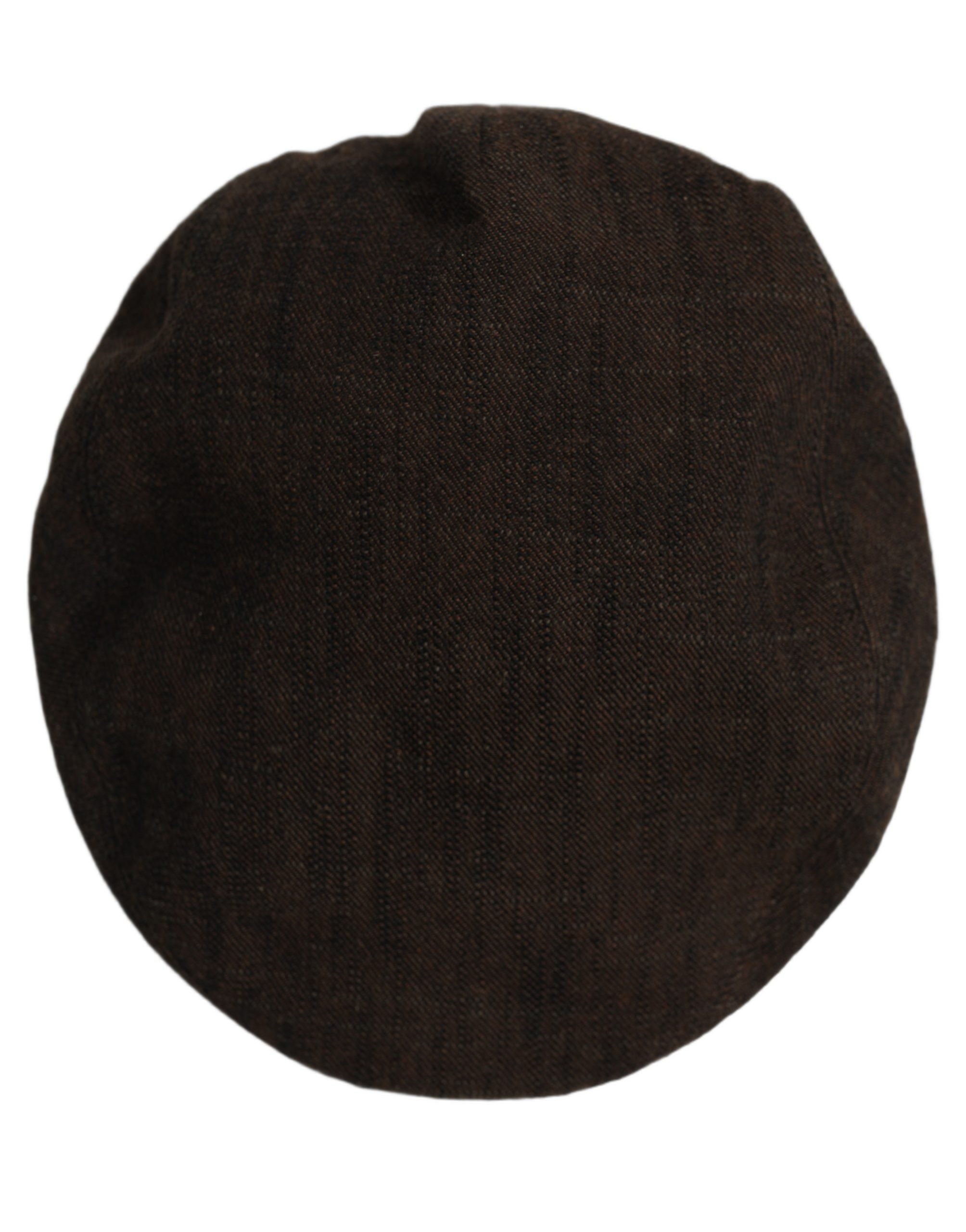 Dolce & Gabbana Men Brown Cotton Flat Cloth Newsboy Cap Hat Dolce & Gabbana