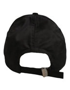 Dolce & Gabbana Men Black Cotton Baseball Cap 6 Panels Hat Dolce & Gabbana