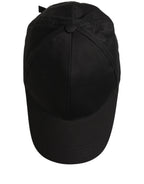 Dolce & Gabbana Men Black Cotton Baseball Cap 6 Panels Hat Dolce & Gabbana