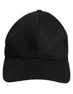 Dolce & Gabbana Men Black Cotton Baseball Capello 6 Panels Hat Dolce & Gabbana