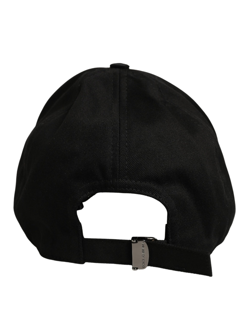 Dolce & Gabbana Men Black Cotton Baseball Capello 6 Panels Hat Dolce & Gabbana