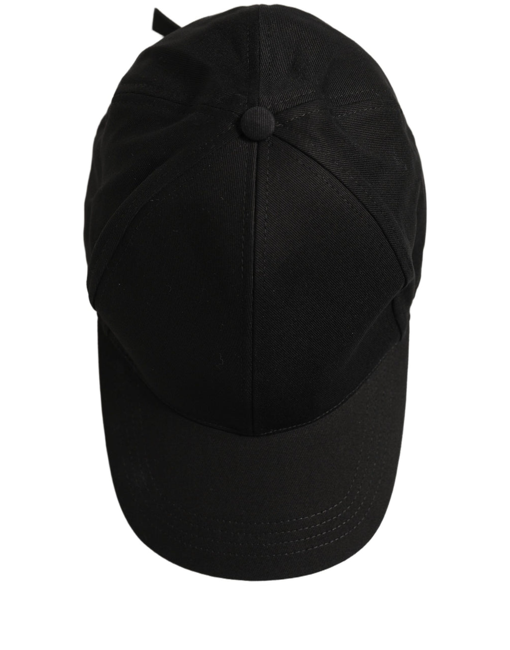 Dolce & Gabbana Men Black Cotton Baseball Capello 6 Panels Hat Dolce & Gabbana