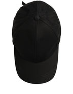 Dolce & Gabbana Men Black Cotton Baseball Capello 6 Panels Hat Dolce & Gabbana