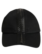Dolce & Gabbana Men Black Cotton Baseball Cap 6 Panels Hat Dolce & Gabbana