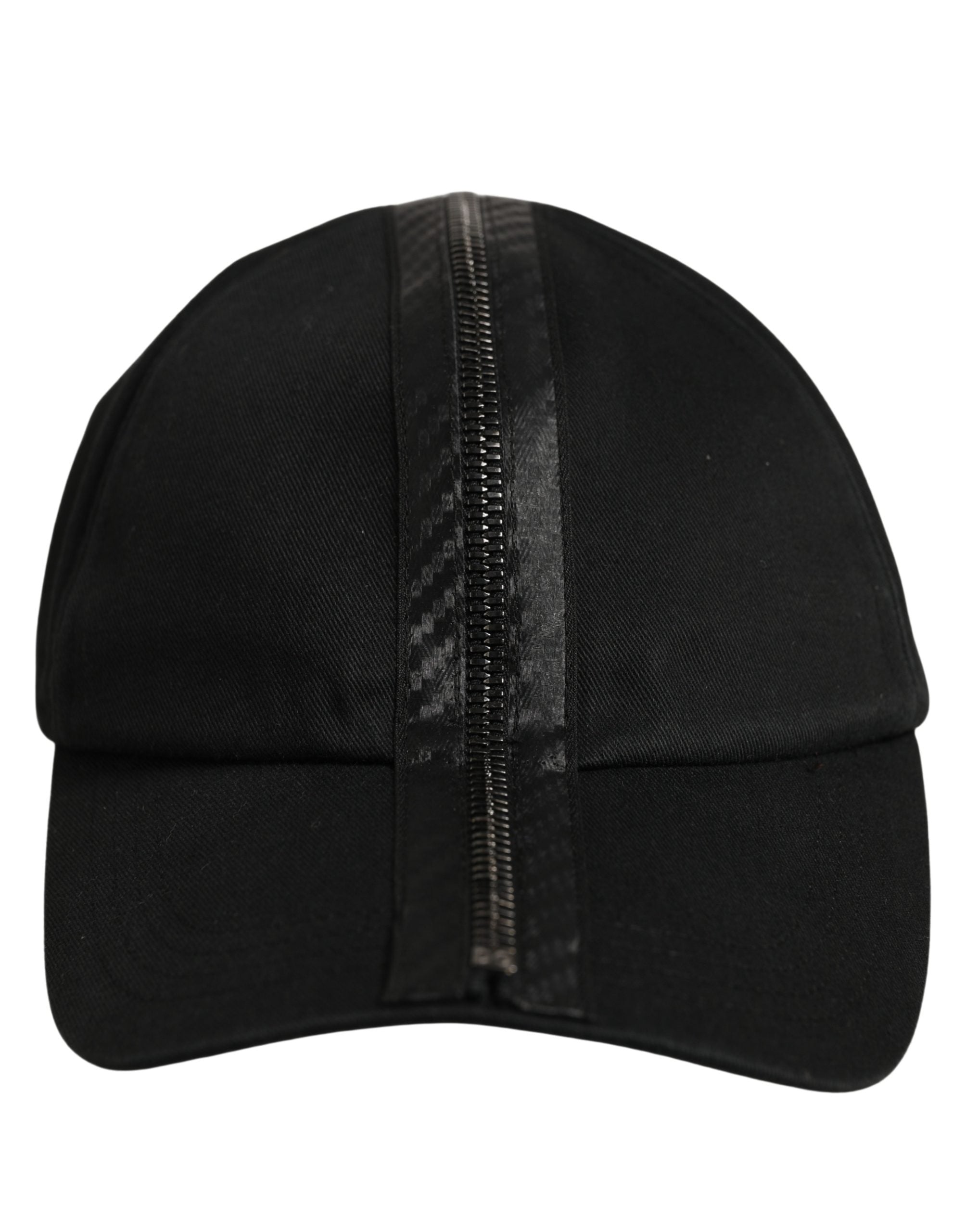 Dolce & Gabbana Men Black Cotton Baseball Cap 6 Panels Hat Dolce & Gabbana