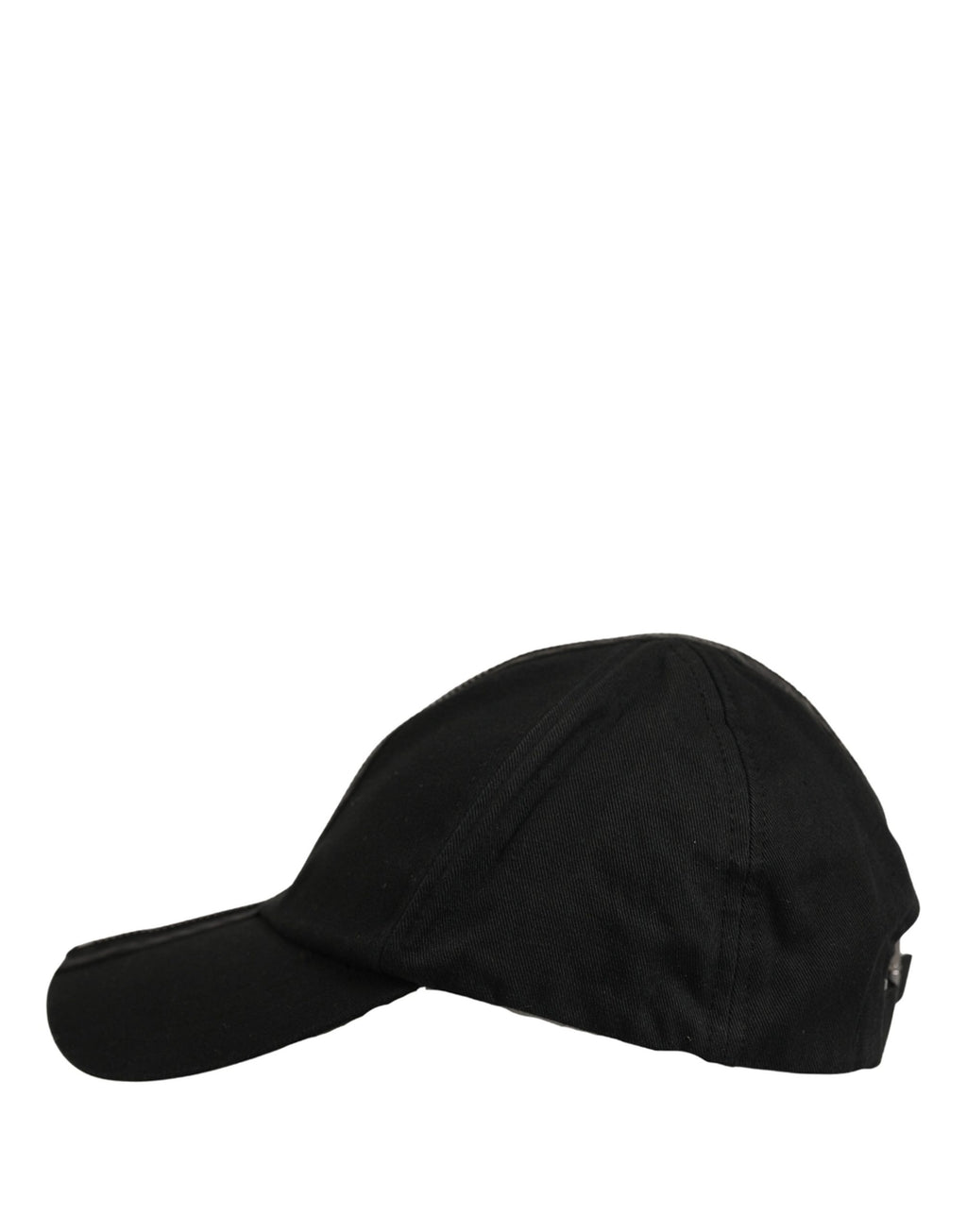 Dolce & Gabbana Men Black Cotton Baseball Cap 6 Panels Hat Dolce & Gabbana