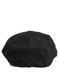Dolce & Gabbana Men Black Cotton Flat Cloth Newsboy Cap Hat Dolce & Gabbana