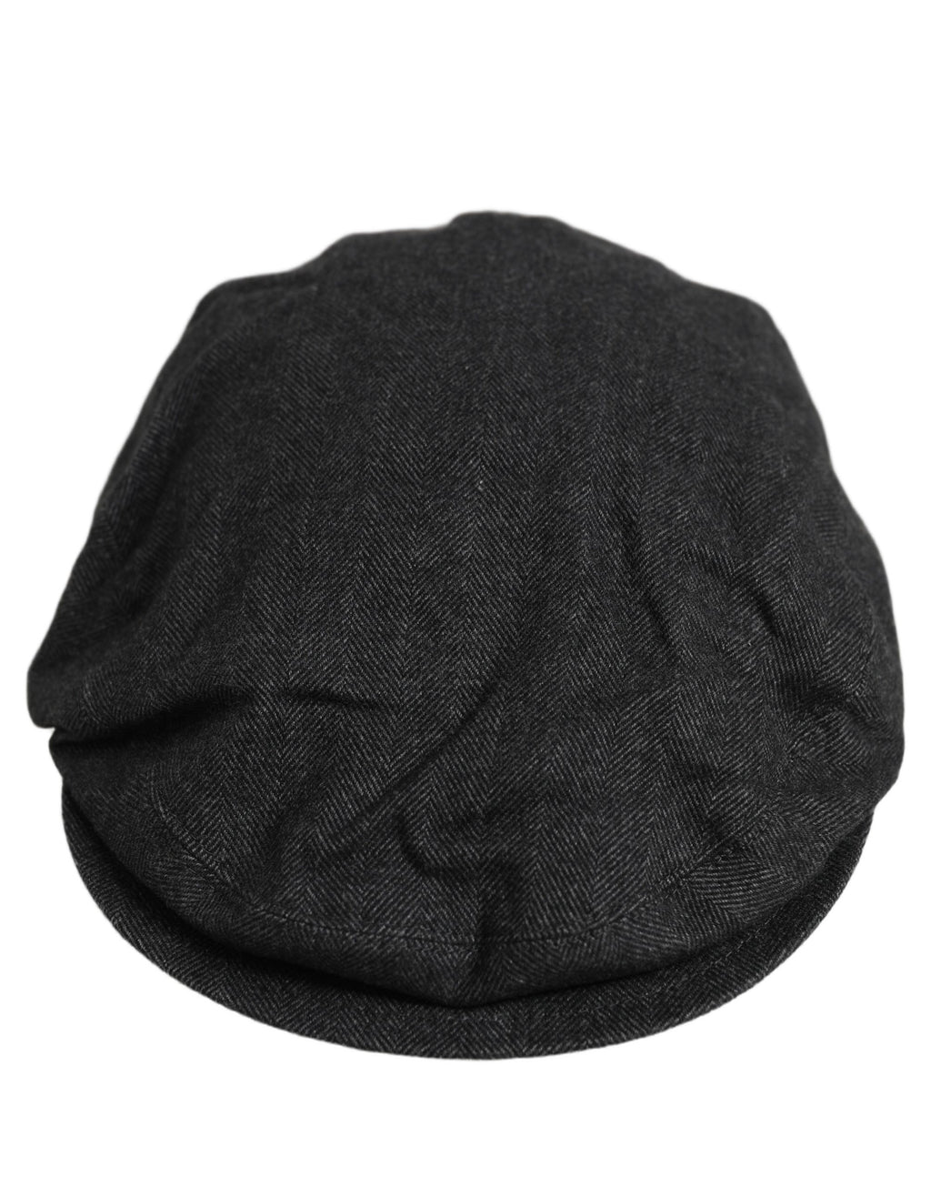 Dolce & Gabbana Men Black Cotton Flat Cloth Newsboy Cap Hat Dolce & Gabbana