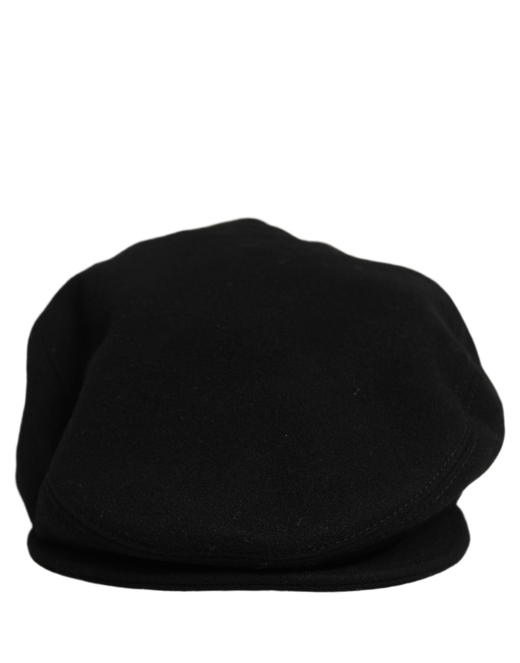 Dolce & Gabbana Men Black Wool Blend Flat Cloth Newsboy Cap Hat Dolce & Gabbana