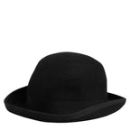 Dolce & Gabbana Men Black Rabbit Fur Felt Bowler Capello Hat Dolce & Gabbana