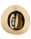 Dolce & Gabbana Men Beige Paper Straw Fedora Panama Capello Hat Dolce & Gabbana