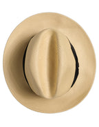 Dolce & Gabbana Men Beige Paper Straw Fedora Panama Capello Hat Dolce & Gabbana
