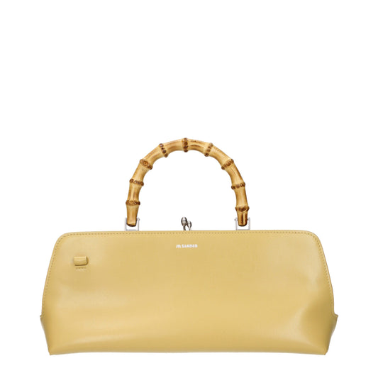 Jil Sander Yellow Leather Crossbody Bag Jil Sander
