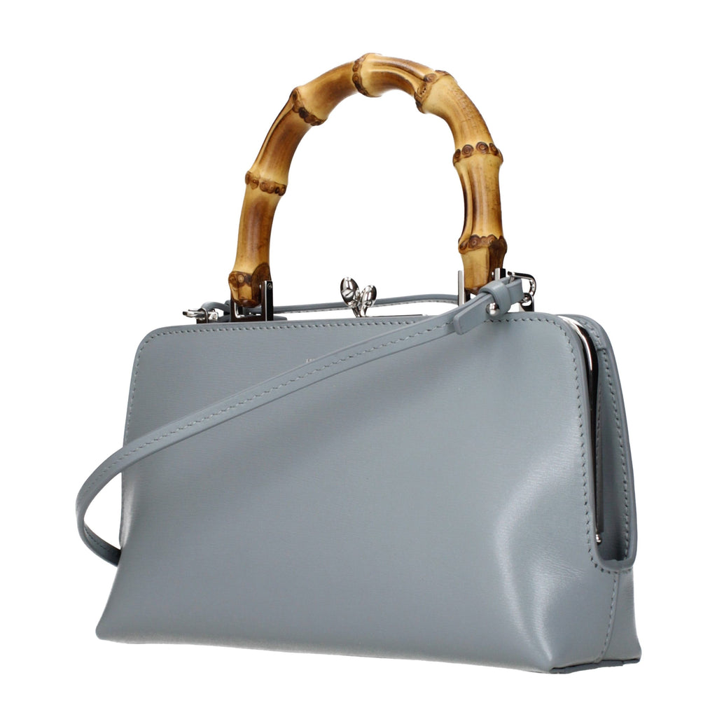 Jil Sander Gray Leather Handbag Jil Sander