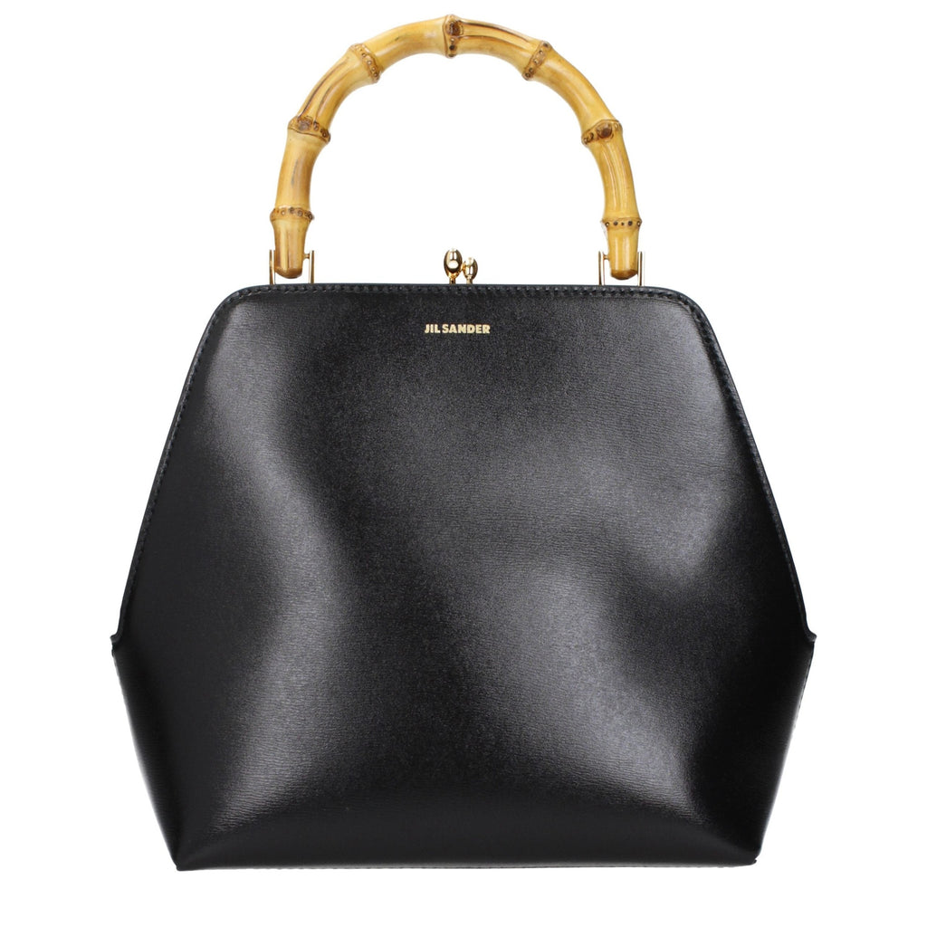Jil Sander Black Leather Handbag Jil Sander
