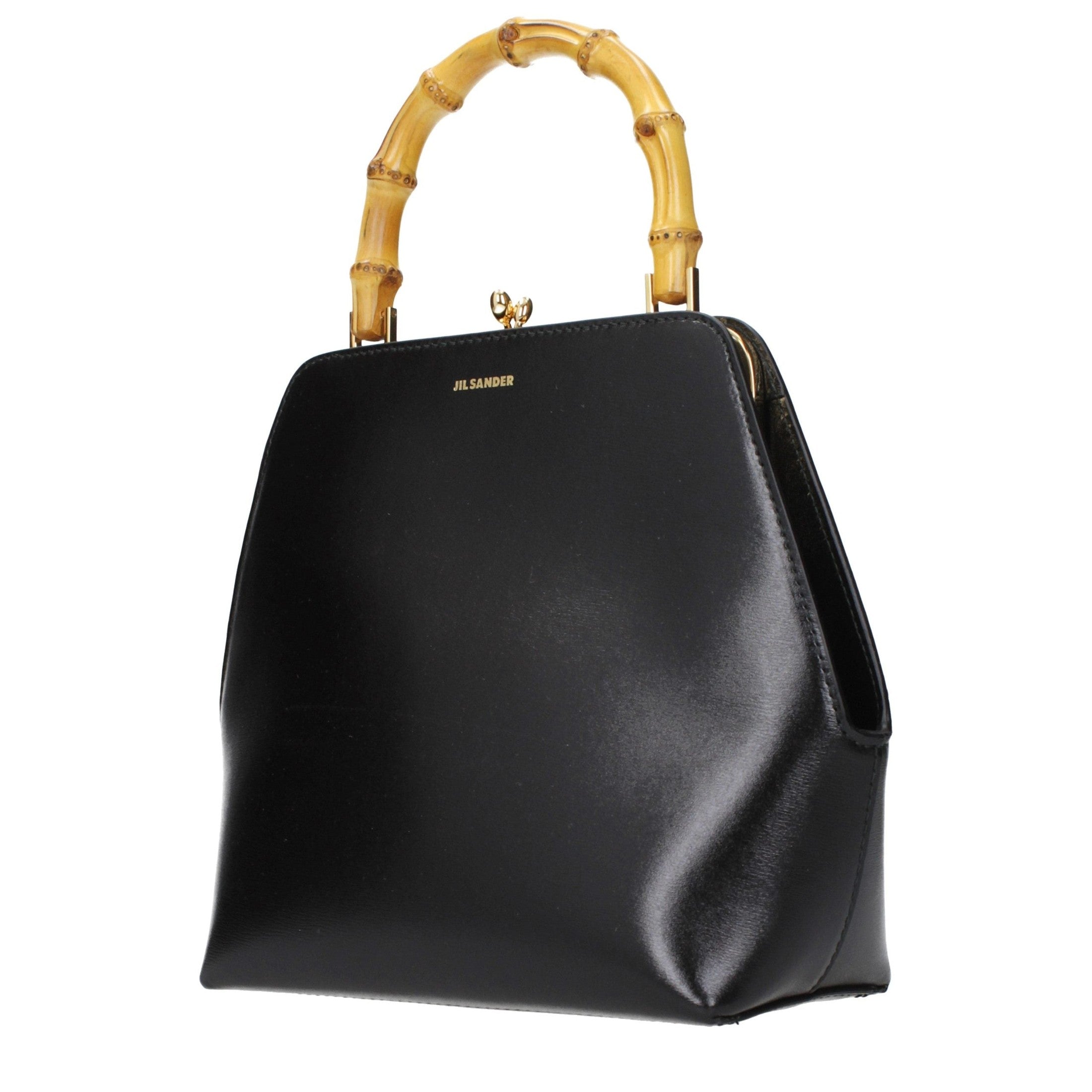 Jil Sander Black Leather Handbag Jil Sander