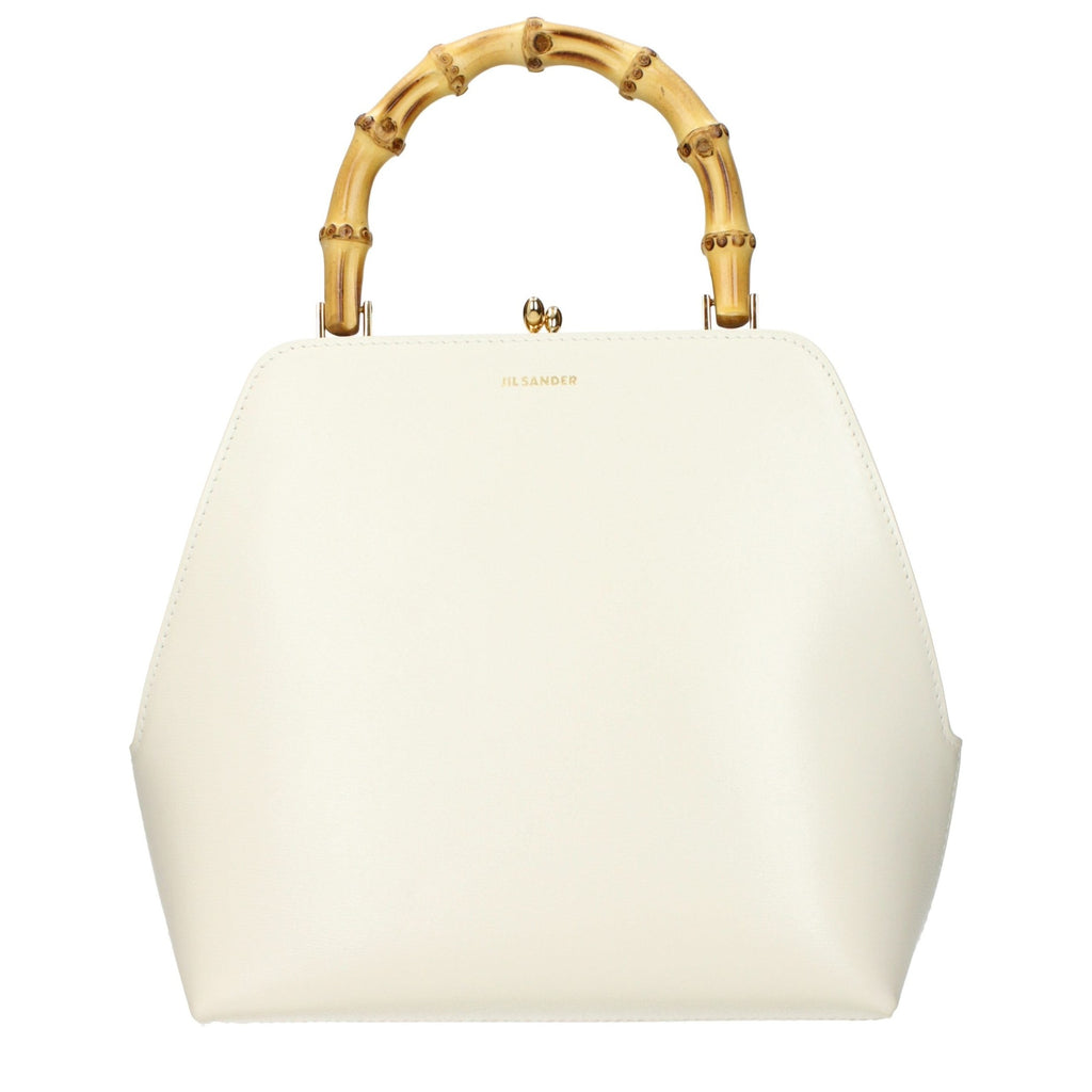 Jil Sander Beige Leather Handbag Jil Sander