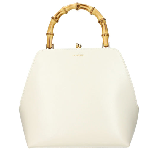 Jil Sander Beige Leather Handbag Jil Sander