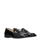 Jimmy Choo Black Leather Slip-On Loafers Jimmy Choo
