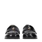 Jimmy Choo Black Leather Slip-On Loafers Jimmy Choo