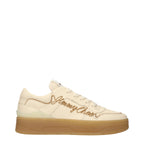 Jimmy Choo Beige Leather Low Top Sneakers Jimmy Choo