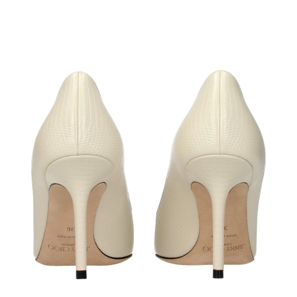 Jimmy Choo Beige Leather High Heel Pumps Jimmy Choo