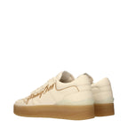 Jimmy Choo Beige Leather Low Top Sneakers Jimmy Choo