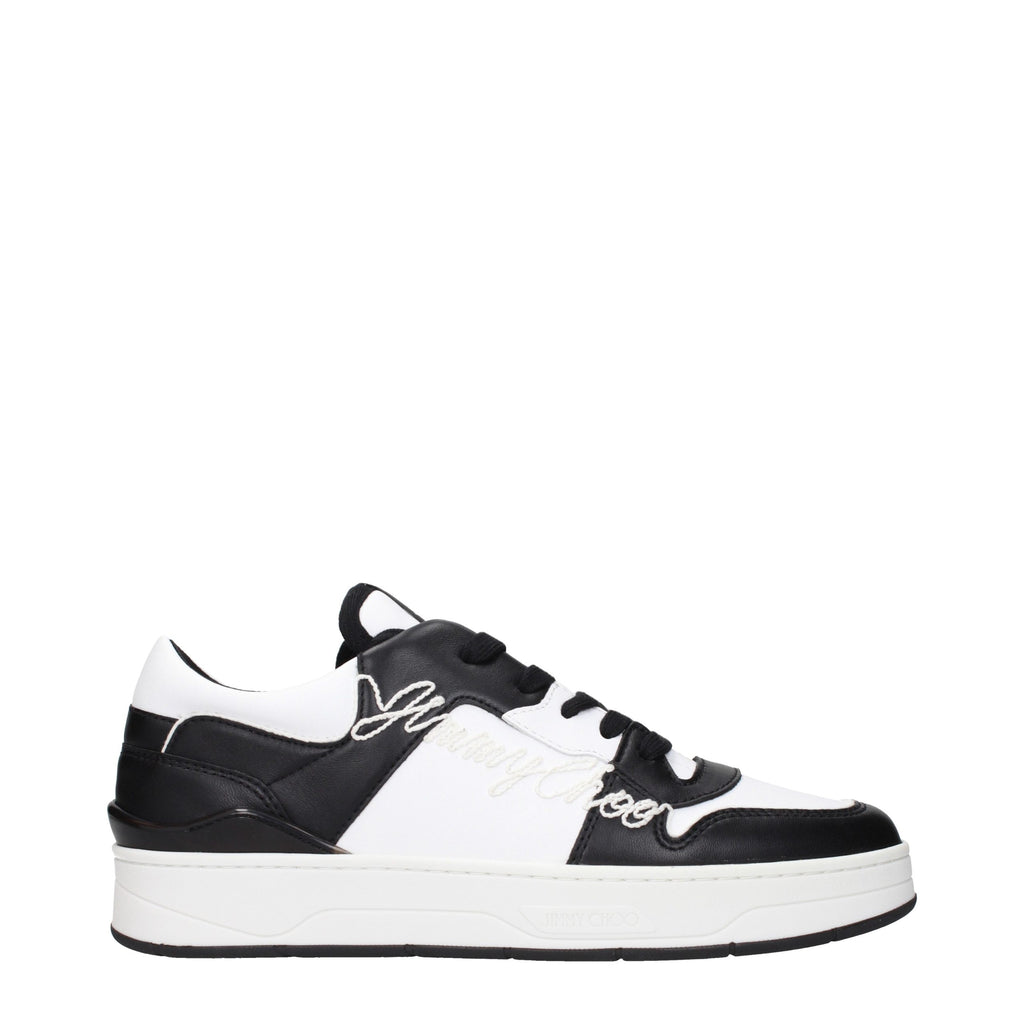 Jimmy Choo Black Leather Sneakers Jimmy Choo