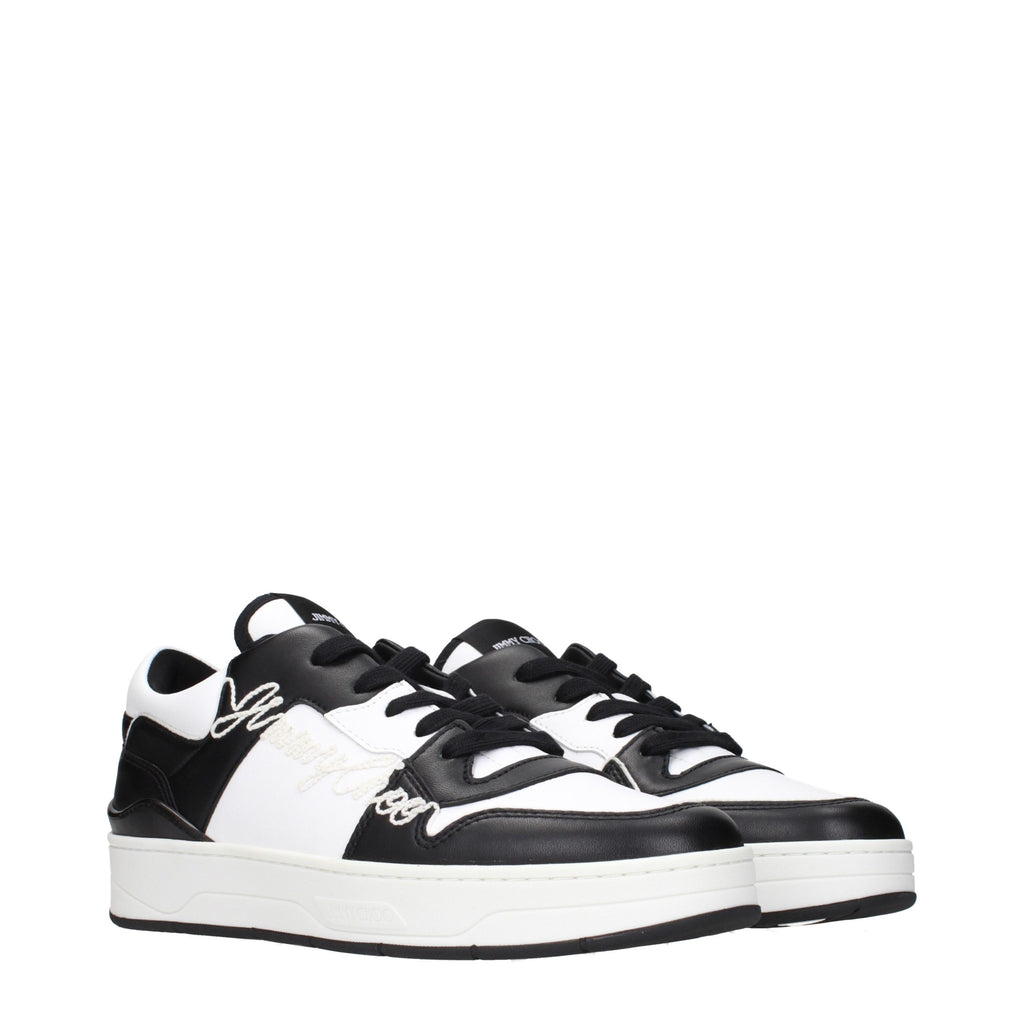 Jimmy Choo Black Leather Sneakers Jimmy Choo