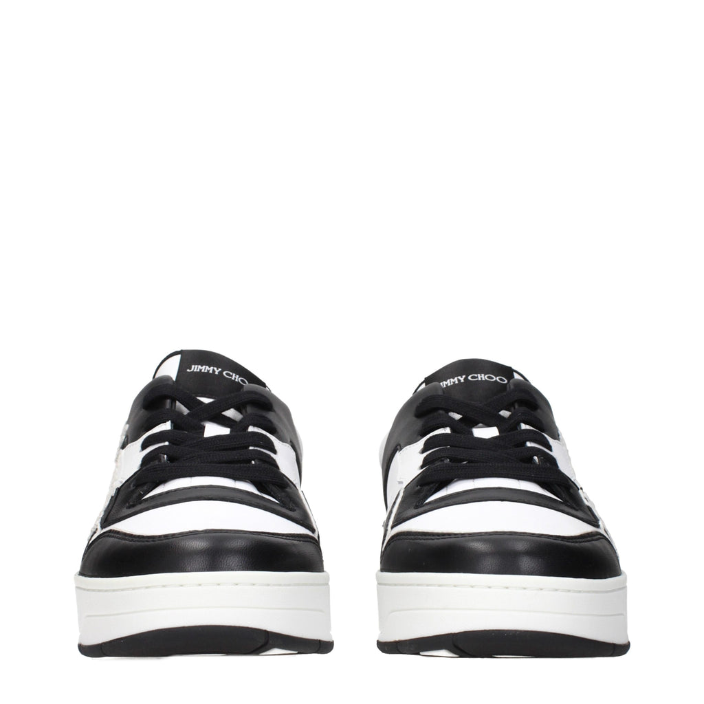 Jimmy Choo Black Leather Sneakers Jimmy Choo