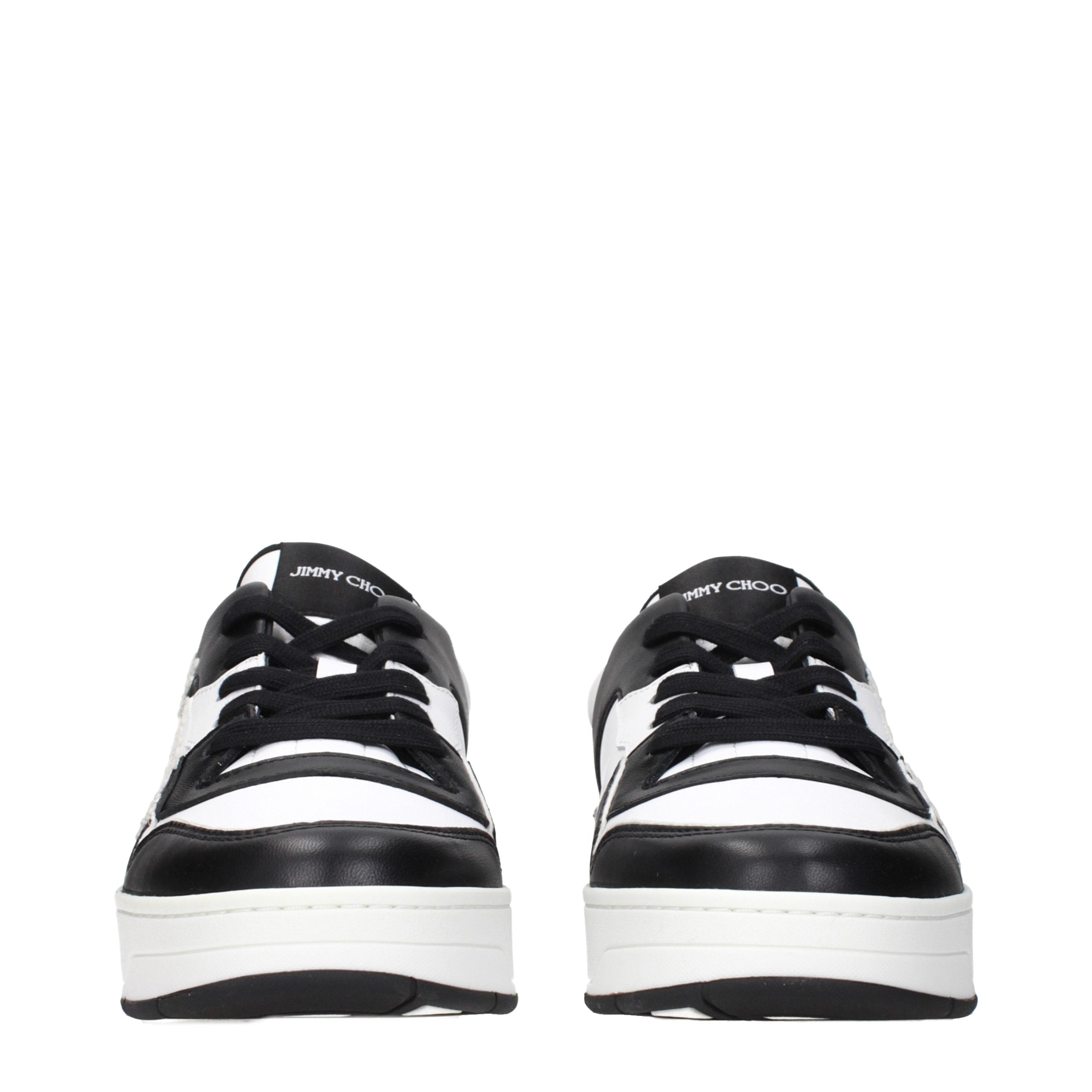 Jimmy Choo Black Leather Sneakers Jimmy Choo