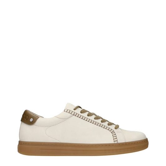 Jimmy Choo Beige Leather Sneakers Jimmy Choo