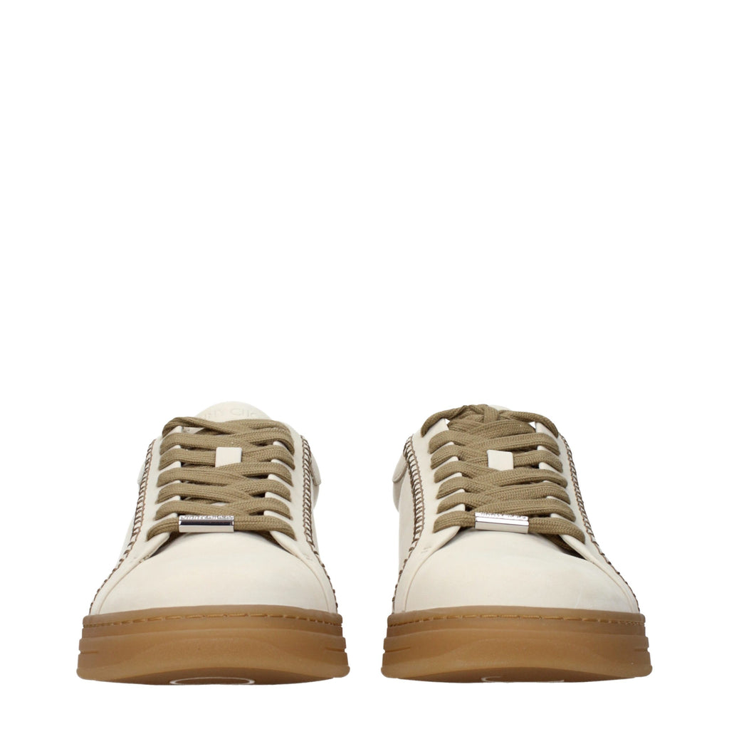 Jimmy Choo Beige Leather Sneakers Jimmy Choo