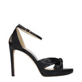 Jimmy Choo Black Leather Platform Sandals Jimmy Choo