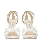 Jimmy Choo White Leather Platform Sandals Jimmy Choo