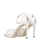Jimmy Choo White Leather Platform Sandals Jimmy Choo