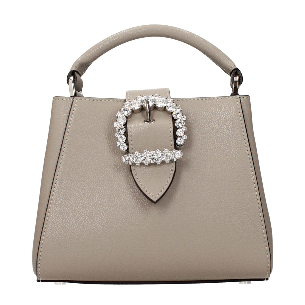 Jimmy Choo Gray Leather Handbag Jimmy Choo