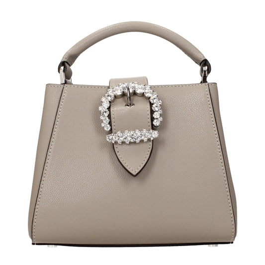 Jimmy Choo Gray Leather Handbag Jimmy Choo