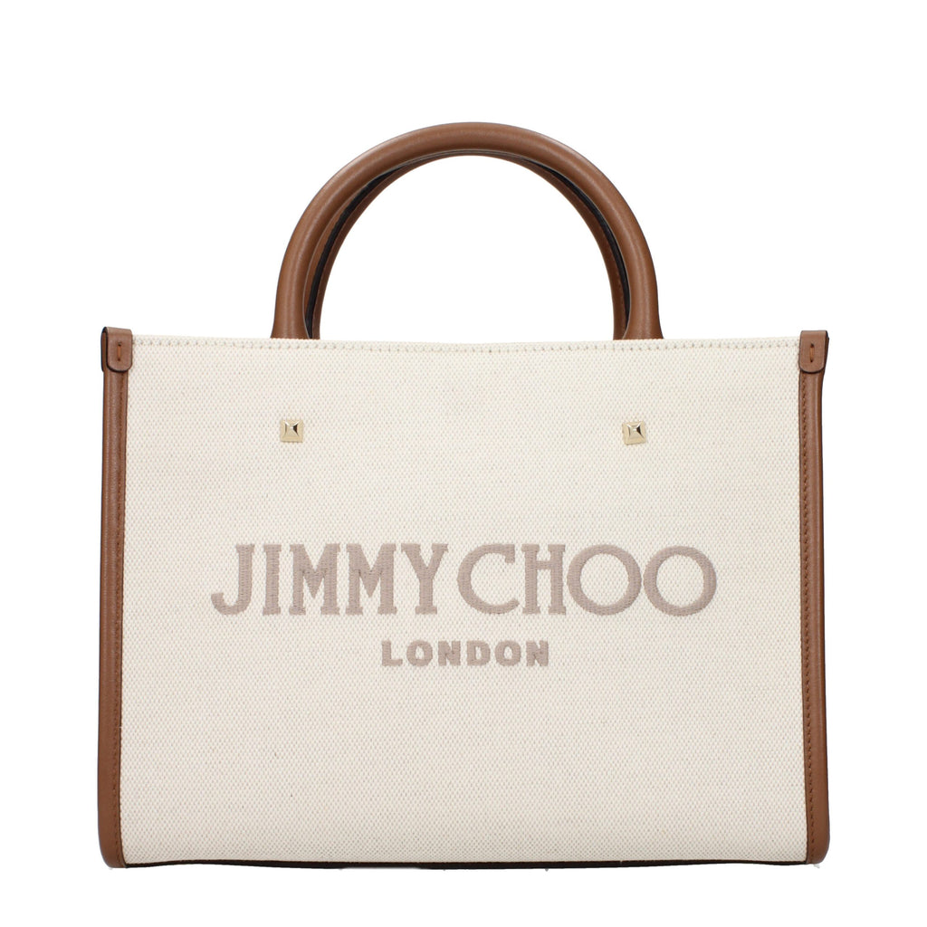 Jimmy Choo Beige Fabric Handbag Jimmy Choo