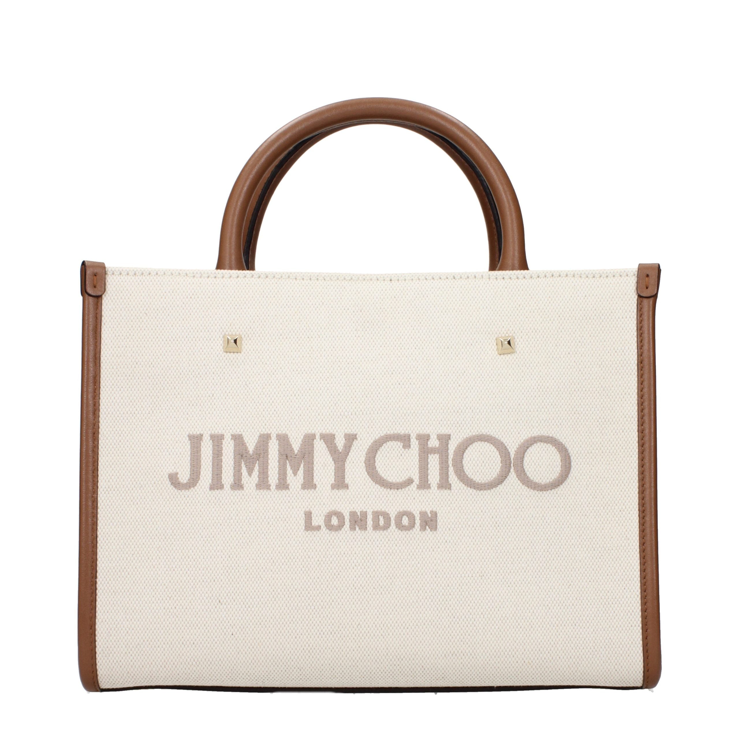 Jimmy Choo Beige Fabric Handbag Jimmy Choo