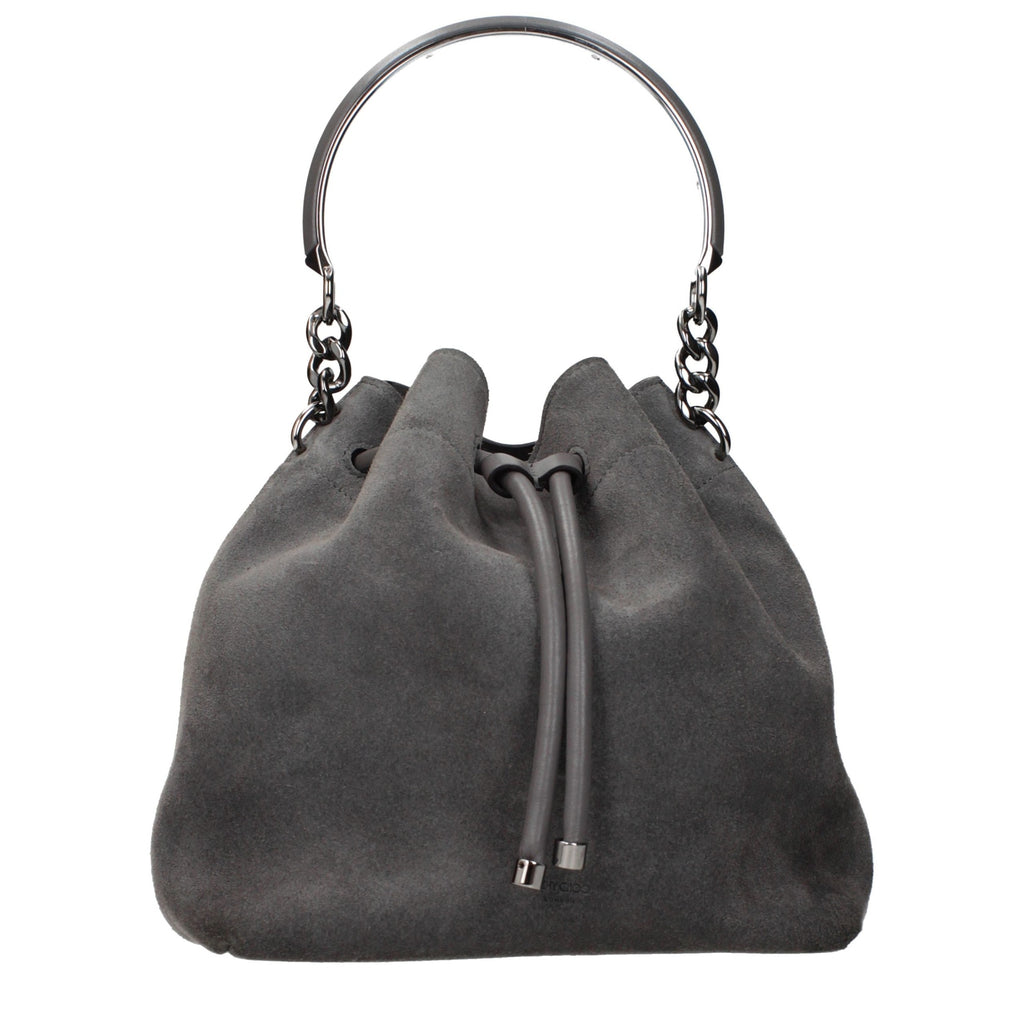 Jimmy Choo Gray Leather Handbag Jimmy Choo