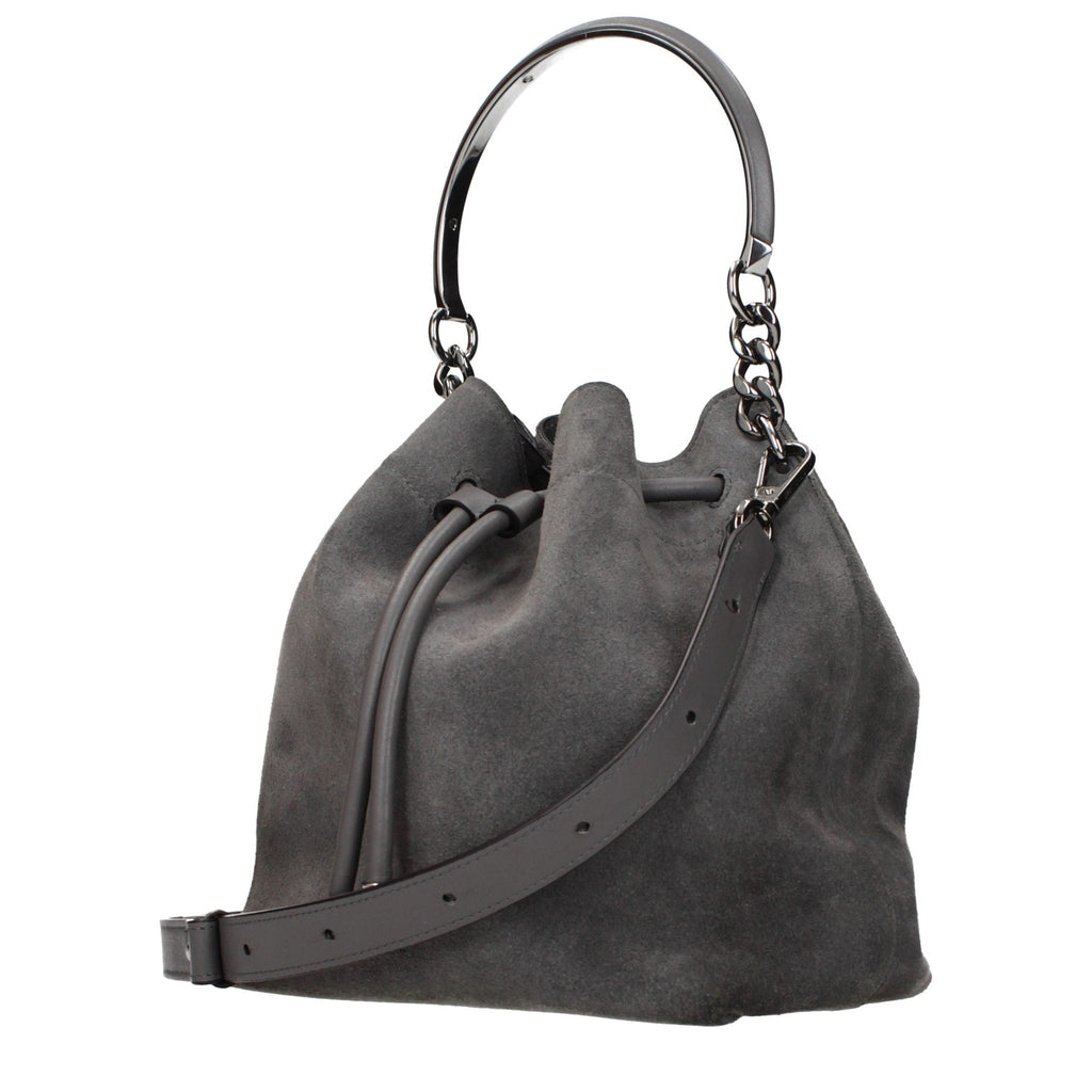 Jimmy Choo Gray Leather Handbag Jimmy Choo