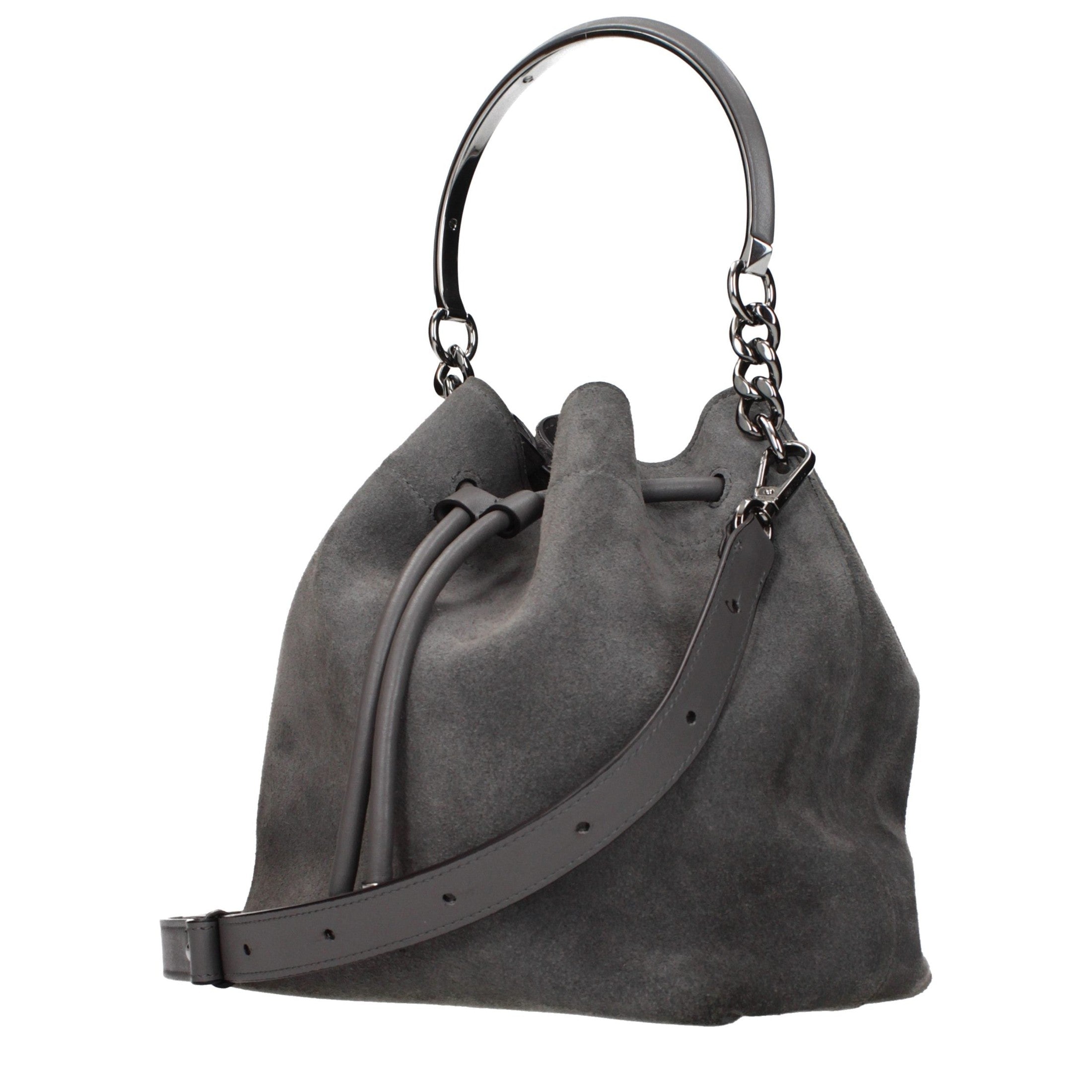 Jimmy Choo Gray Leather Handbag Jimmy Choo