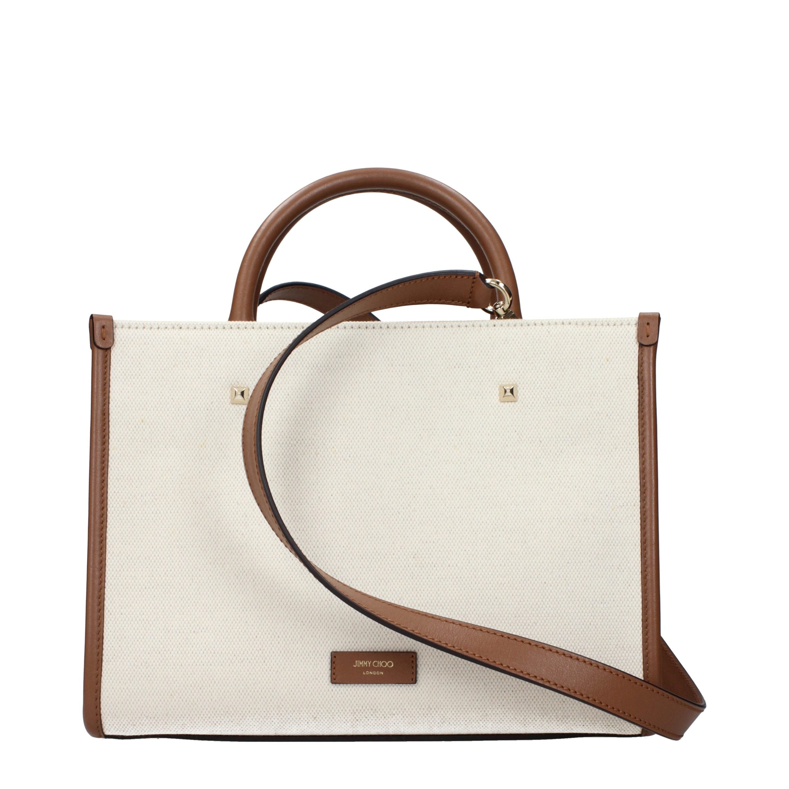 Jimmy Choo Beige Fabric Handbag Jimmy Choo