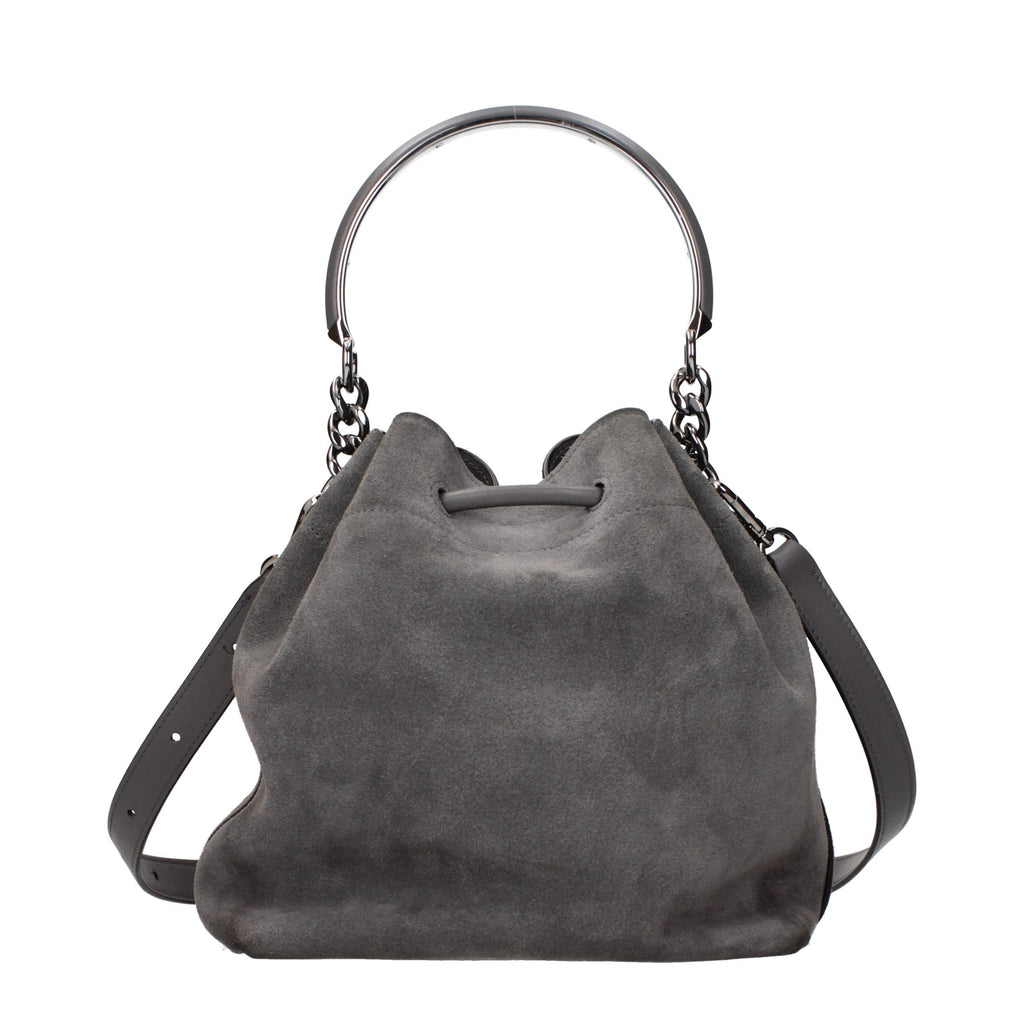 Jimmy Choo Gray Leather Handbag Jimmy Choo
